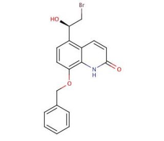 8-Benzyloxy-5-((R)-2-bromo-1-hydroxyethyl)-1H-quinolinone - chemical structure image