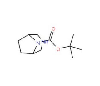 8-Boc-3,8-diaza-bicyclo[3.2.1]octane (CAS 149771-44-8) - chemical structure image