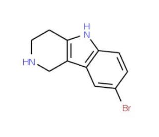 8-Bromo-2,3,4,5-tetrahydro-1H-pyrido[4,3-b]indole (CAS 497261-38-8) - chemical structure image