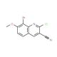 8-Bromo-2-chloro-7-methoxyquinoline-3-carbonitrile (CAS 948291-24-5) - chemical structure image