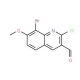 8-Bromo-2-chloro-7-methoxyquinoline-3-carboxaldehyde (CAS 136812-28-7) - chemical structure image