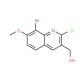 8-Bromo-2-chloro-7-methoxyquinoline-3-methanol (CAS 1031928-47-8) - chemical structure image