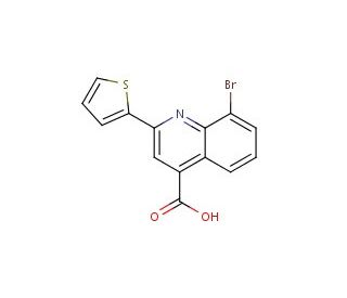 8-bromo-2-thien-2-ylquinoline-4-carboxylic acid - chemical structure image