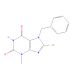 8-Bromo-3,7-dihydro-3-methyl-7-(phenylmethyl)-1H-purine-2,6-dione (CAS 93703-26-5) - chemical structure image