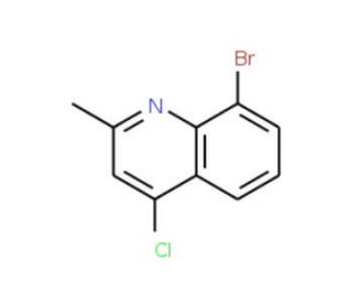 8-Bromo-4-chloro-2-methylquinoline (CAS 1201-07-6) - chemical structure image