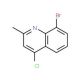 8-Bromo-4-chloro-2-methylquinoline (CAS 1201-07-6) - chemical structure image