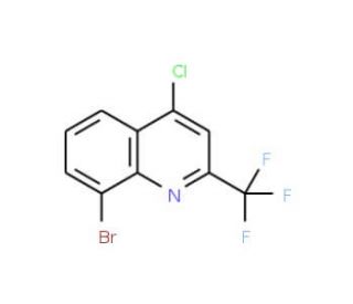 8-Bromo-4-chloro-2-(trifluoromethyl)quinoline (CAS 655235-61-3) - chemical structure image