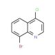 8-Bromo-4-chloroquinoline (CAS 65340-71-8) - chemical structure image