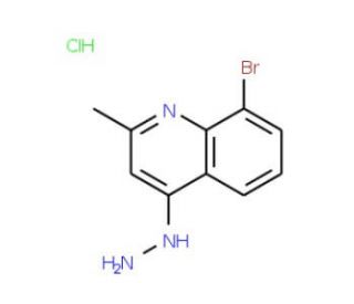 8-Bromo-4-hydrazino-2-methylquinoline hydrochloride (CAS 1170235-18-3) - chemical structure image