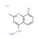 8-Bromo-4-hydrazino-2-methylquinoline hydrochloride (CAS 1170235-18-3) - chemical structure image
