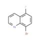 8-Bromo-5-fluoroquinoline (CAS 917251-99-1) - chemical structure image