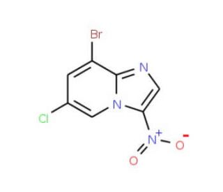 8-Bromo-6-chloro-3-nitroimidazo[1,2-a]pyridine (CAS 1072944-56-9) - chemical structure image
