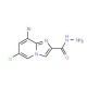 8-Bromo-6-chloroimidazo[1,2-a]pyridine-2-carbohydrazide - chemical structure image