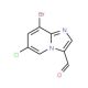 8-Bromo-6-chloroimidazo[1,2-a]pyridine-3-carbaldehyde (CAS 1093092-63-7) - chemical structure image