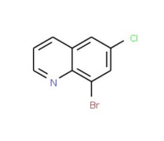 8-Bromo-6-chloroquinoline (CAS 16567-11-6) - chemical structure image