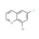 8-Bromo-6-chloroquinoline (CAS 16567-11-6) - chemical structure image