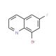 8-Bromo-6-fluoroquinoline (CAS 22960-18-5) - chemical structure image