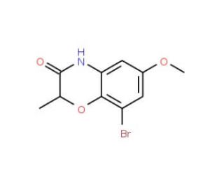 8-Bromo-6-methoxy-2-methyl-2H-1,4-benzoxazin-3(4H)-one - chemical structure image