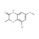 8-Bromo-6-methoxy-2-methyl-2H-1,4-benzoxazin-3(4H)-one - chemical structure image