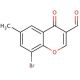 8-Bromo-6-methyl-4-oxo-4H-chromene-3-carbaldehyde - chemical structure image