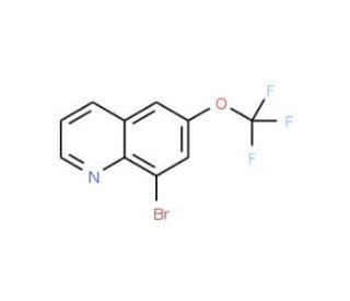 8-Bromo-6-trifluoromethoxyquinoline (CAS 1020253-25-1) - chemical structure image