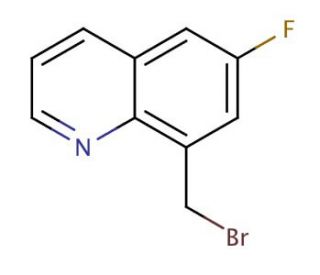 8-(bromomethyl)-6-fluoroquinoline - chemical structure image