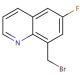 8-(bromomethyl)-6-fluoroquinoline - chemical structure image