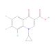 8-Chloro-1-cyclopropyl-6,7-difluoro-1,4-dihydro-4-oxo-3-quinolinecarboxylic Acid (CAS 101987-89-7) - chemical structure image