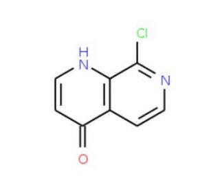 8-Chloro-1H-1,7-naphthyridin-4-one (CAS 1018812-91-3) - chemical structure image