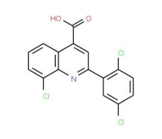8-Chloro-2-(2,5-dichlorophenyl)quinoline-4-carboxylic acid - chemical structure image