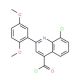 8-chloro-2-(2,5-dimethoxyphenyl)quinoline-4-carbonyl chloride - chemical structure image