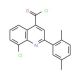 8-chloro-2-(2,5-dimethylphenyl)quinoline-4-carbonyl chloride - chemical structure image