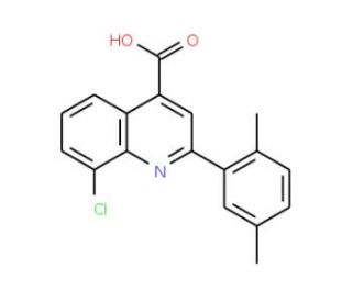 8-Chloro-2-(2,5-dimethylphenyl)quinoline-4-carboxylic acid - chemical structure image