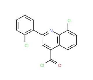 8-chloro-2-(2-chlorophenyl)quinoline-4-carbonyl chloride - chemical structure image