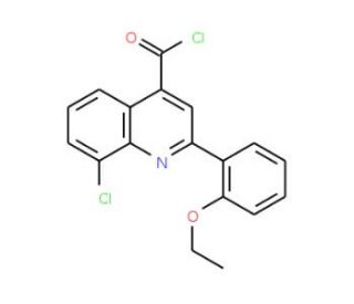 8-chloro-2-(2-ethoxyphenyl)quinoline-4-carbonyl chloride - chemical structure image