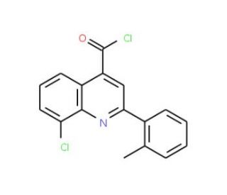 8-chloro-2-(2-methylphenyl)quinoline-4-carbonyl chloride - chemical structure image
