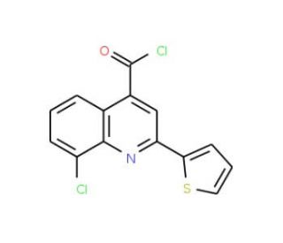 8-chloro-2-(2-thienyl)quinoline-4-carbonyl chloride - chemical structure image