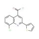 8-chloro-2-(2-thienyl)quinoline-4-carbonyl chloride - chemical structure image