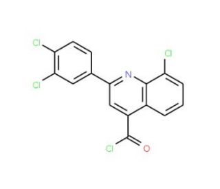 8-chloro-2-(3,4-dichlorophenyl)quinoline-4-carbonyl chloride - chemical structure image