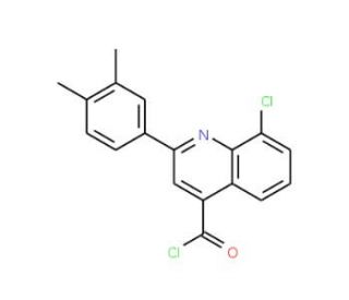 8-chloro-2-(3,4-dimethylphenyl)quinoline-4-carbonyl chloride - chemical structure image