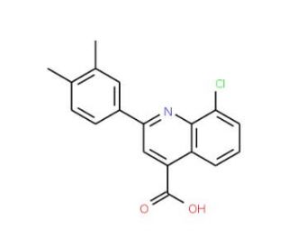 8-Chloro-2-(3,4-dimethylphenyl)quinoline-4-carboxylic acid - chemical structure image