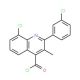 8-chloro-2-(3-chlorophenyl)-3-methylquinoline-4-carbonyl chloride - chemical structure image