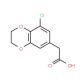 (8-chloro-2,3-dihydro-1,4-benzodioxin-6-yl)acetic acid - chemical structure image