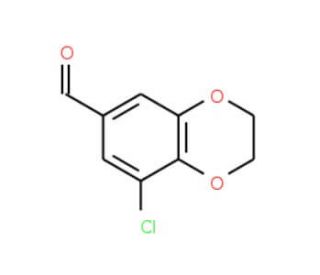 8-chloro-2,3-dihydro-1,4-benzodioxine-6-carbaldehyde - chemical structure image