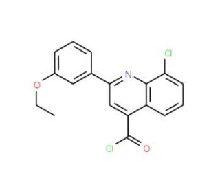 8-chloro-2-(3-ethoxyphenyl)quinoline-4-carbonyl chloride - chemical structure image