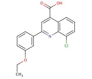 8-Chloro-2-(3-ethoxyphenyl)quinoline-4-carboxylic acid - chemical structure image