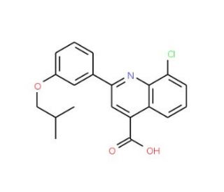 8-Chloro-2-(3-isobutoxyphenyl)quinoline-4-carboxylic acid - chemical structure image