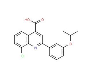 8-Chloro-2-(3-isopropoxyphenyl)quinoline-4-carboxylic acid - chemical structure image