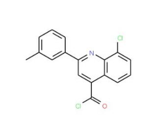 8-chloro-2-(3-methylphenyl)quinoline-4-carbonyl chloride - chemical structure image