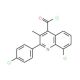 8-chloro-2-(4-chlorophenyl)-3-methylquinoline-4-carbonyl chloride - chemical structure image